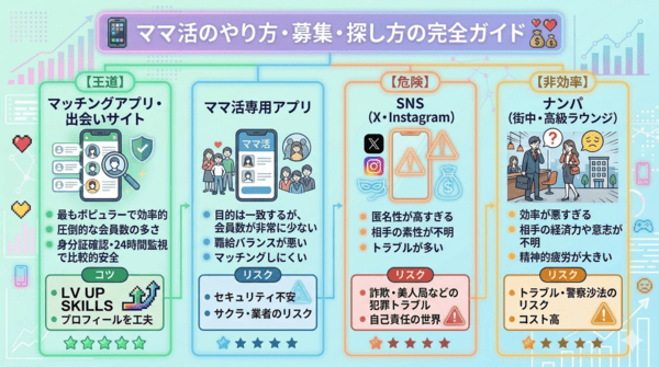 ママ活のやり方や募集はアプリがおすすめ!ママの探し方の完全ガイド【2026年最新版】